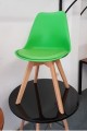 Ghế cafe chân gỗ đệm nhựa giá rẻ GCF01