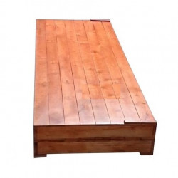 Phản hộp gấp kê sát đất gỗ tự nhiên cao 9cm KT 180x200cm PH906