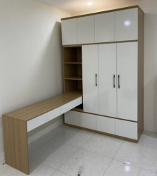 Tủ quần áo gỗ thông minh kết hợp bàn học TAG56