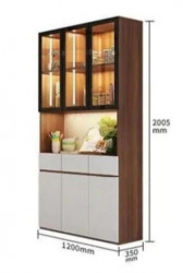 Tủ rượu trang trí phòng khách bằng gỗ công nghiệp lõi xanh chống ẩm TRG52