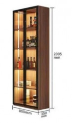 Tủ rượu cánh kính rộng 80cm TRG21