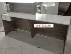 Bàn quầy lễ tân văn phòng dài 2.2m BQG22