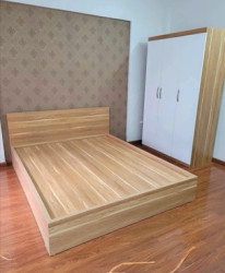 Combo bộ giường ngủ  tủ quần áo phòng trọ giá rẻ GN76