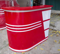 Bàn quầy lễ tân thu ngân giá rẻ  dài 1.2m BQG02