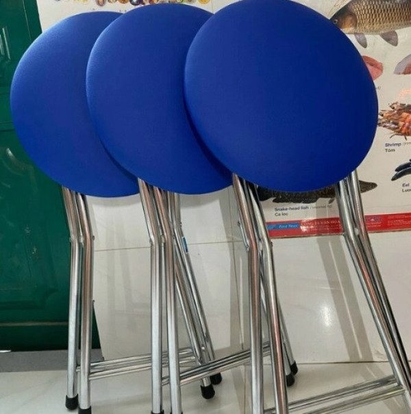 Ghế đôn chân gấp khung sơn/mạ The One GD02 đệm PVC