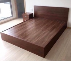 Giường ngủ đẹp giá rẻ gỗ công nghiệp MDF rộng 1.8m GN05