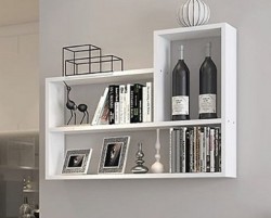 Giá để sách treo tường bằng gỗ TS63