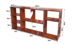Kệ giá sách bằng gỗ tự nhiên KTT06