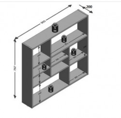 Giá sách treo tường giá rẻ  KTT07 