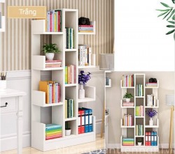 Kệ sách trang trí gỗ đẹp TS43