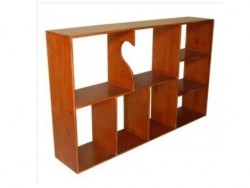 Giá sách treo tường gỗ tự nhiên rộng 1m KTT04