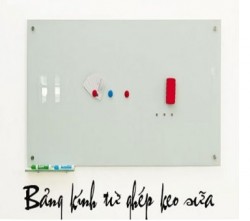 Bảng kính từ viết bút dạ hút nam châm 120x240cm