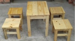 Bộ bàn ghế gỗ cafe 1 bàn 4 ghế CFG01