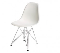 Ghế cafe nhựa chân sắt mạ GCF03