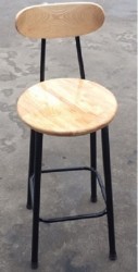 Ghế cafe chân sắt giá rẻ có tựa GCF31