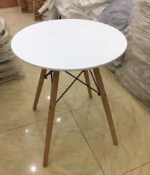 Bàn cafe gỗ giá rẻ phi 60cm BCF94