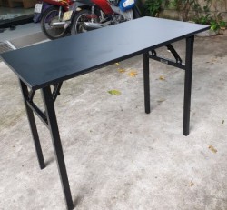 Bàn gấp khung sắt mặt gỗ giá rẻ dài 1m sâu 50cm BGS02