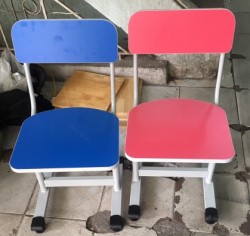 Ghế học sinh  Xuân Hòa chân sắt mặt gỗ GHS13