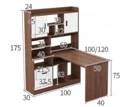 Bàn học sinh có giá sách BGK69