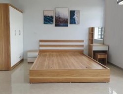 Giường ngủ gỗ công nghiệp giá rẻ rộng 1.5m GN64