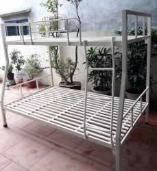 Giường sắt hai tầng dát sắt rộng 1.4m GTS1412
