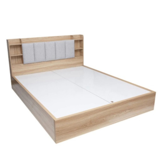 Giường Ngủ Gỗ Công Nghiệp Có Kệ Đầu Giường Hiện Đại 1m6x2m GN48