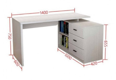 Bàn học sinh có kệ sách BGKS14