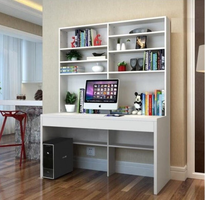 Bàn học sinh đôi liền giá sách rộng 1.6m BGKS43