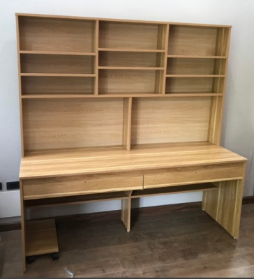 Bàn học sinh đôi liền giá để sách BGKS32