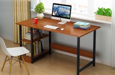 Bàn làm việc đẹp chân sắt mặt gỗ BSKS43