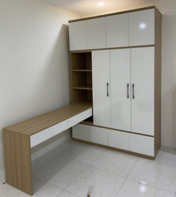 Tủ quần áo gỗ thông minh kết hợp bàn học TAG56