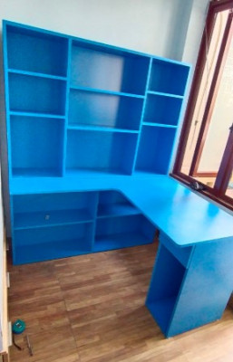 Bàn học liền giá sách giá rẻ BGKG65