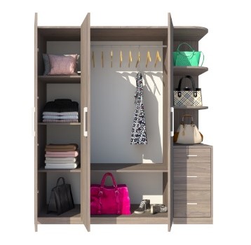 Tủ đựng quần áo gỗ công nghiệp giá rẻ 1.8m TAG19