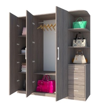 Tủ đựng quần áo gỗ công nghiệp giá rẻ 1.8m TAG19