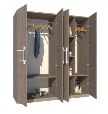 Tủ đựng quần áo gỗ công nghiệp giá rẻ rộng 1.8m TAG20