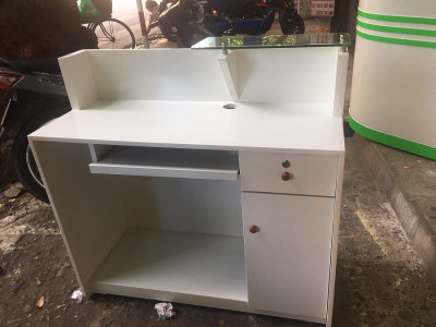 Bàn quầy bar đẹp giá rẻ dài 1.6m BQTG16 chỉ đen