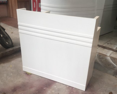 Bàn quầy thu tiền  đẹp giá rẻ dài 1.2m BQTG12 đỏ