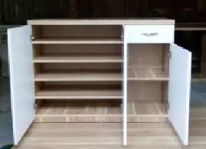 Nhận đóng tủ đựng giày gỗ công nghiệp theo yêu cầu KG08