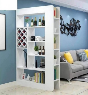Kệ vách ngăn trang trí có ô rượu giá rẻ rộng 1.2m TRG01 (TS01)