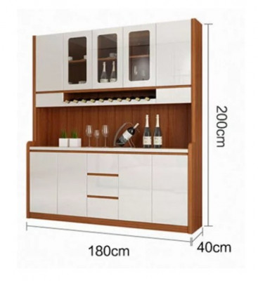 Tủ rượu gỗ công nghiệp giá rẻ rộng 1.8m TRG17