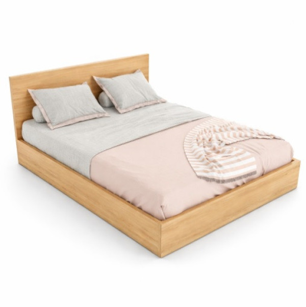 Giường Gỗ Công Nghiệp Phủ Melamin Chống Trầy Xước Cao Cấp 1m2x2m GN73