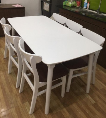 Bộ bàn ghế ăn giá rẻ rộng 1.6m 1bàn + 6 ghế BGMG07
