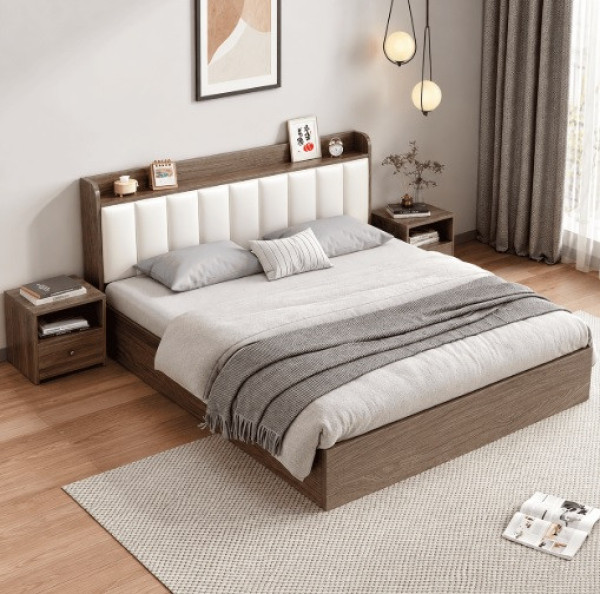 Giường Gỗ Công Nghiệp Đẹp Sang Trọng Hiện Đại 1m2-1m8 GN74