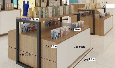 Kệ trưng bày sản phẩm giá rẻ rộng 1.2m KKS60