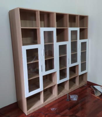 Kệ để đồ trang trí bằng gỗ rộng 1.6m TSS21