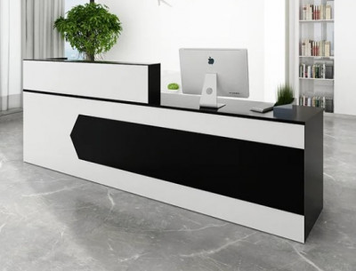 Bàn quầy lễ tân văn phòng dài 1.8m BQG24
