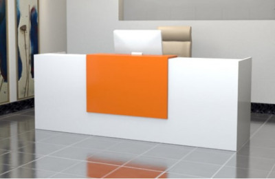 Bàn lễ tân văn phòng khách sạn dài 2.4m BQG25