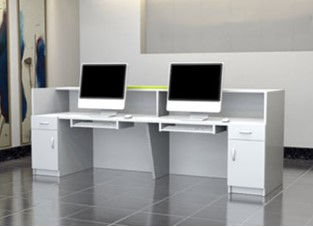 Bàn lễ tân văn phòng khách sạn dài 2.4m BQG25