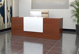 Bàn lễ tân văn phòng khách sạn dài 2.4m BQG25