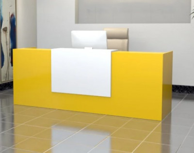 Bàn lễ tân văn phòng khách sạn dài 2.4m BQG25